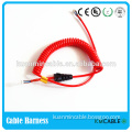 red color 5 pin coiled cable for medical